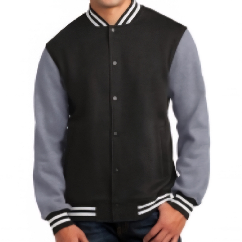 Fleece varsity jacket